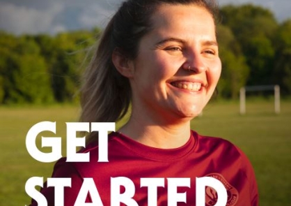 The decorative cover of the Get started on Strava document